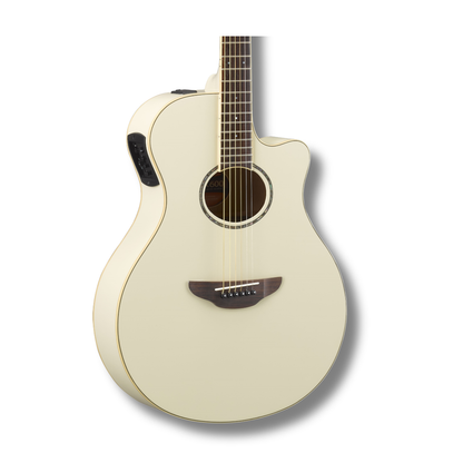 Yamaha Apx600 Guitarra Electroacústica Abeto Vintage White
