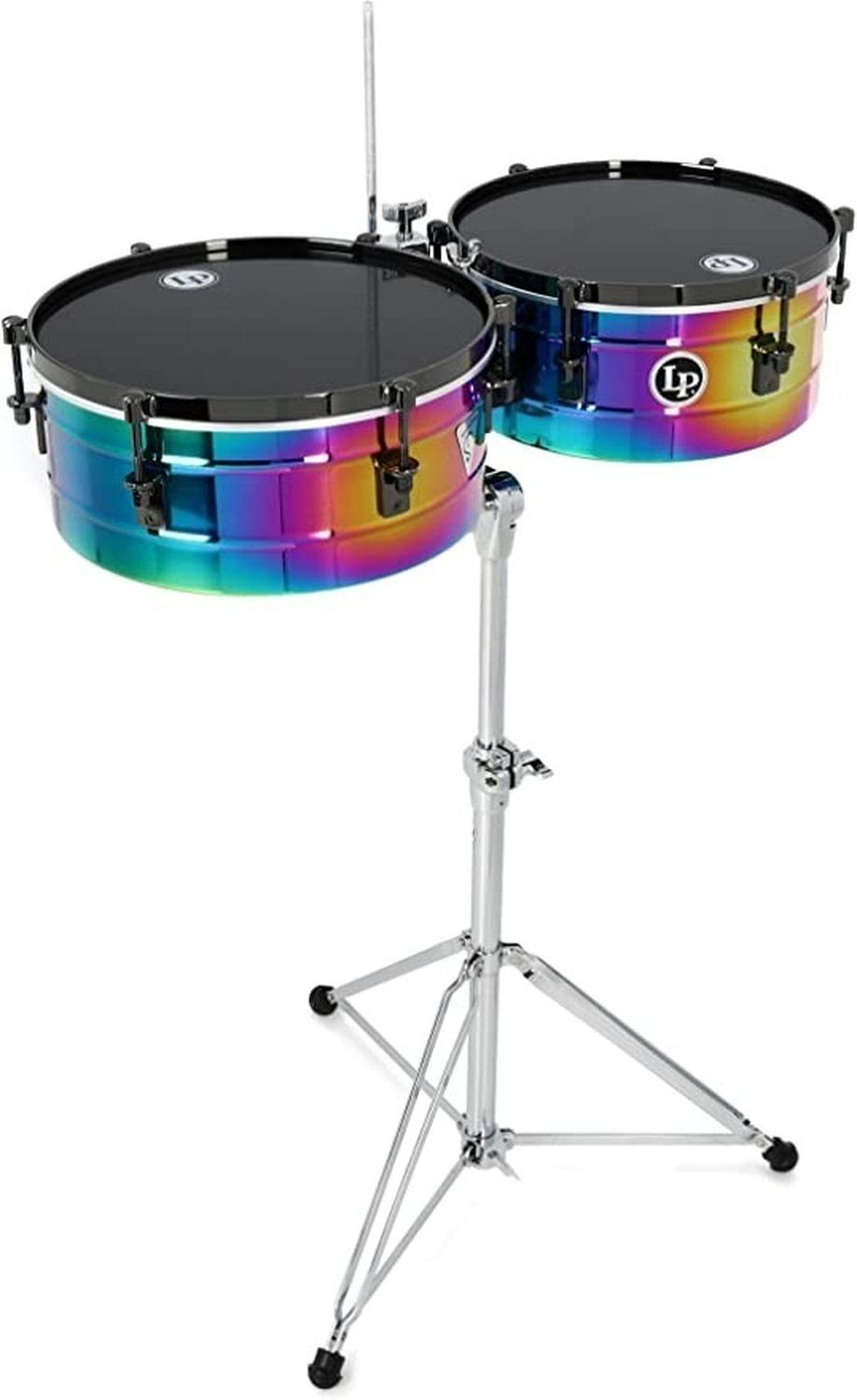 Timbales Lp Tony Succar Sinature Lp257-ts Rainbow Chrome