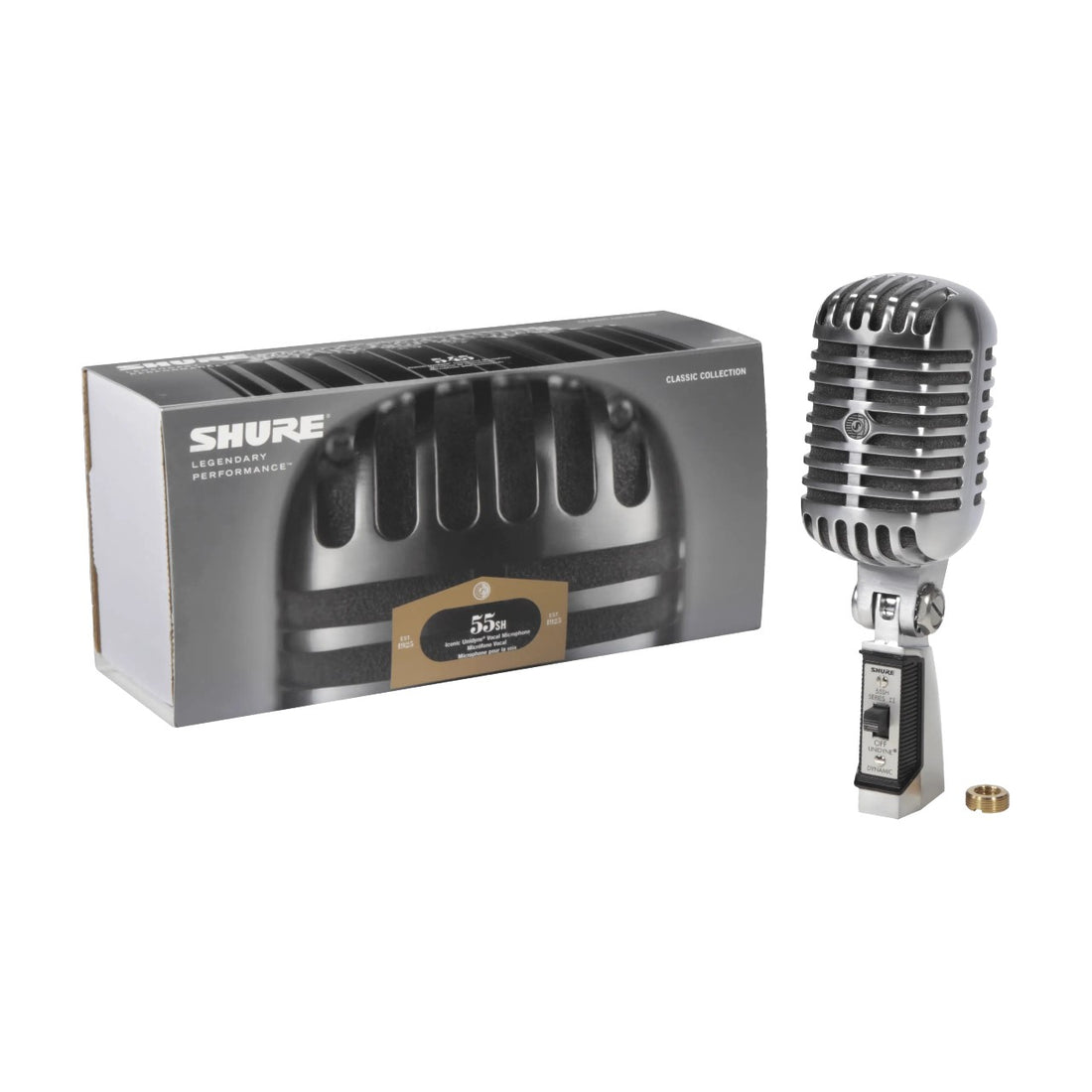 Shure 55SH Series II Silver Cardioid Dynamic Microphone
