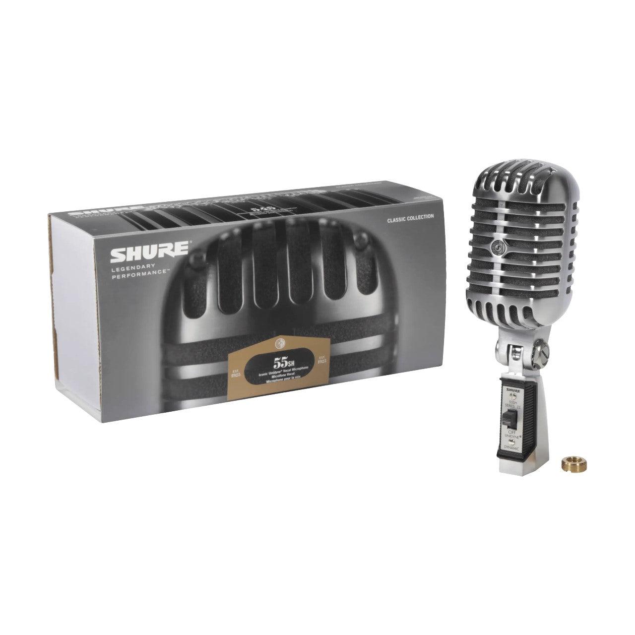 Shure 55SH Series II Micrófono dinámico cardioide plateado
