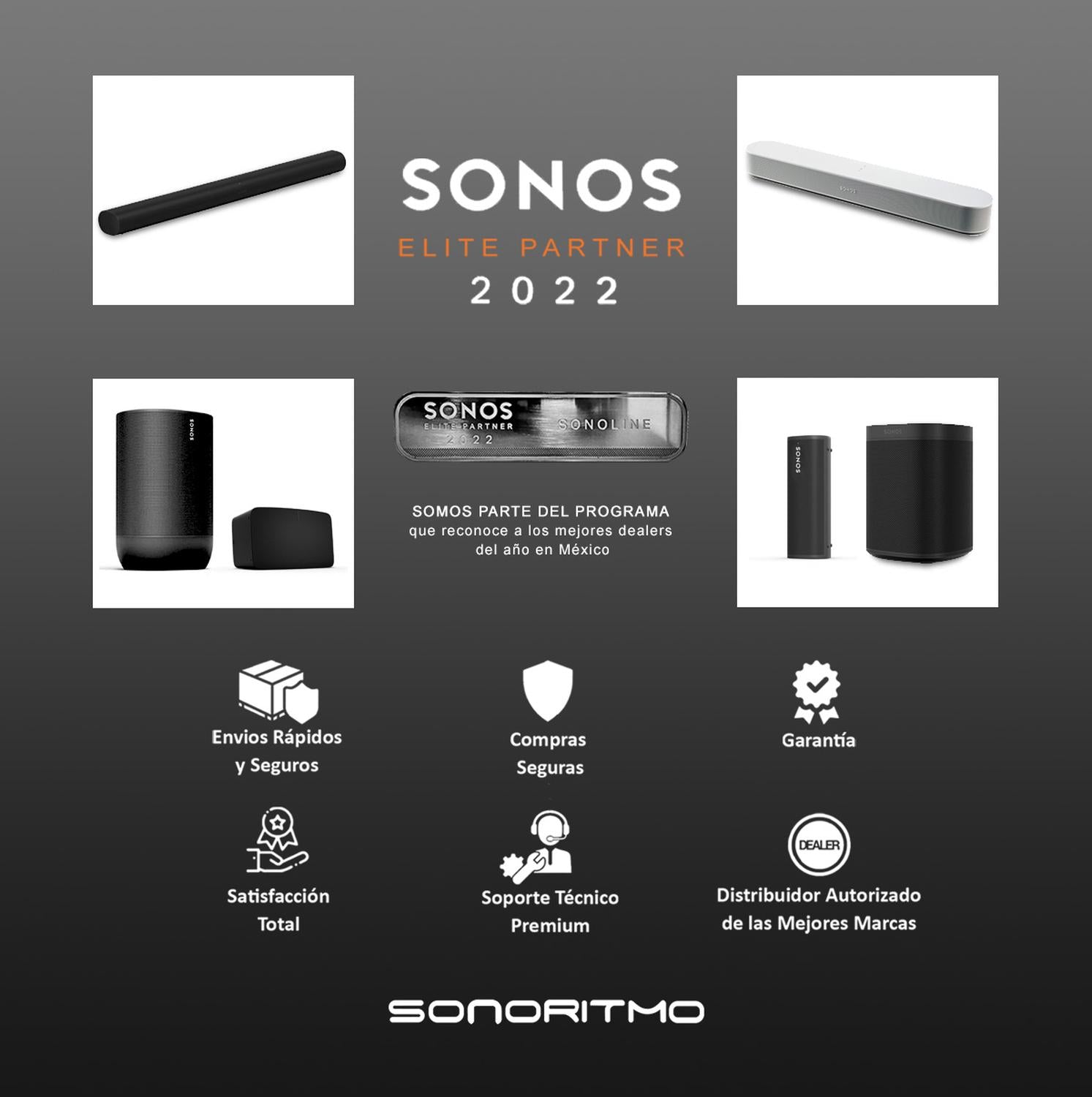 Sonos Era300 Bocina inteligente Dolby Atmos Envolvente Negro