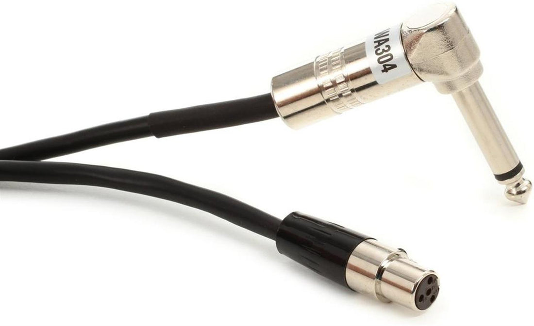 Instrument Cable for Shure WA304 Wireless System