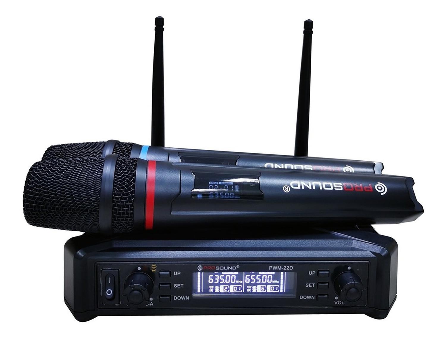 Prosound Pwm-22d Sistema Inalámbrico Doble De Microfono – Sonoritmo ...
