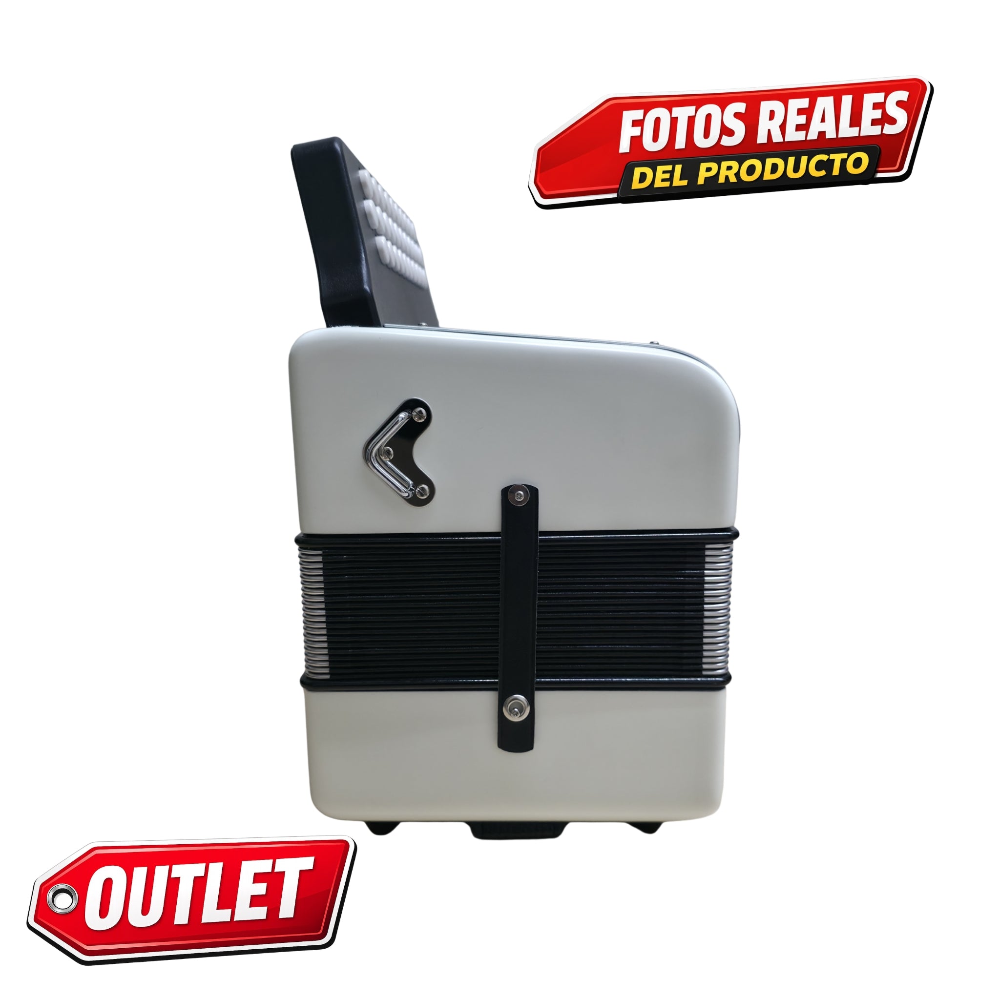 Hohner Acordeón A48431 "compadre" Fa-Sib-Mib con funda, Oferta especial Outlet