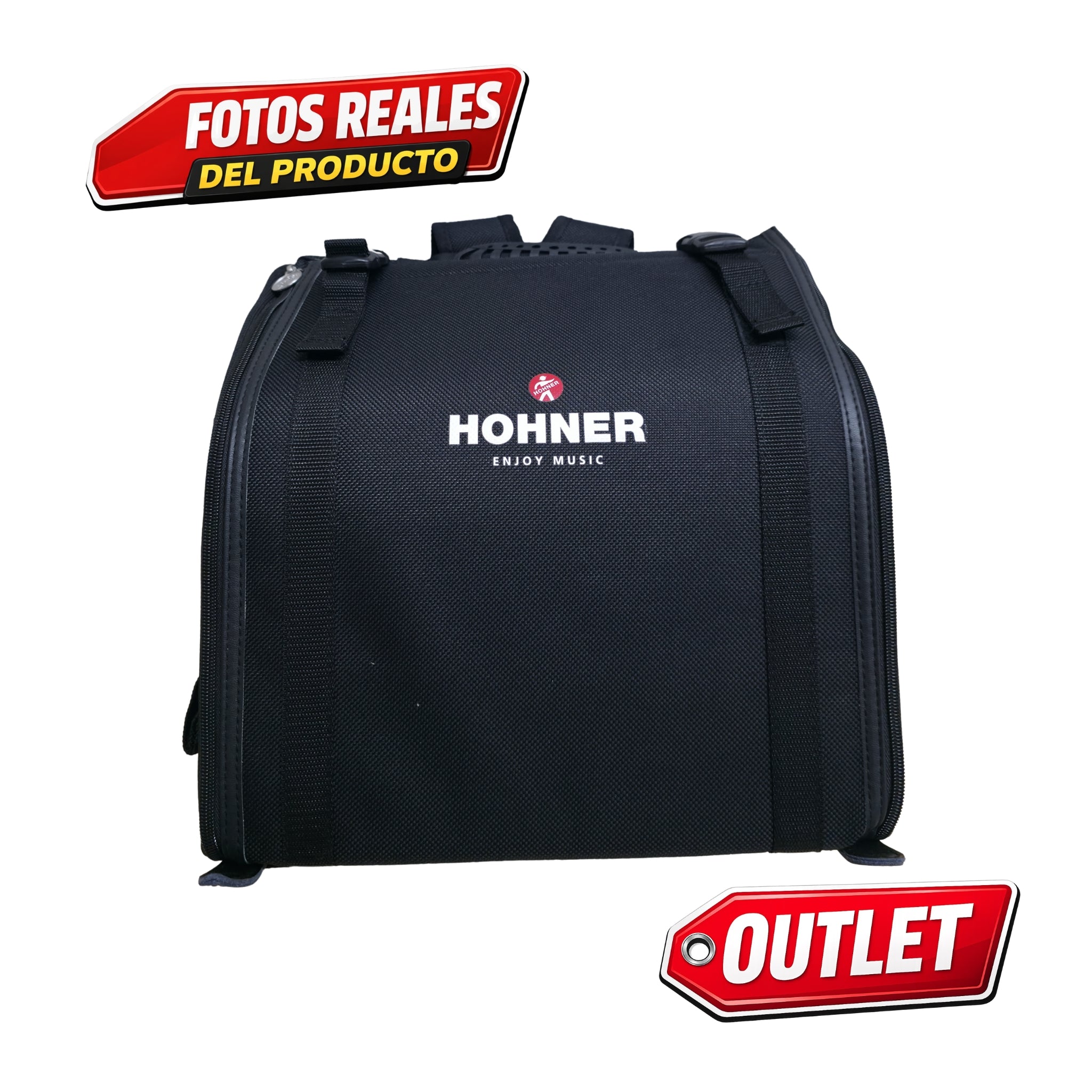 Hohner Acordeón A48431 "compadre" Fa-Sib-Mib con funda, Oferta especial Outlet