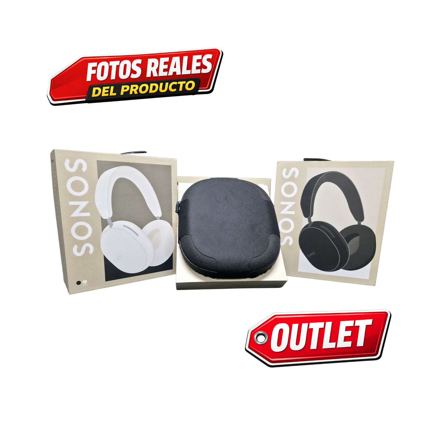 Sonos Ace Audífonos Bluetooth, 30hrs Batería en Color Negro, oferta especial Outlet