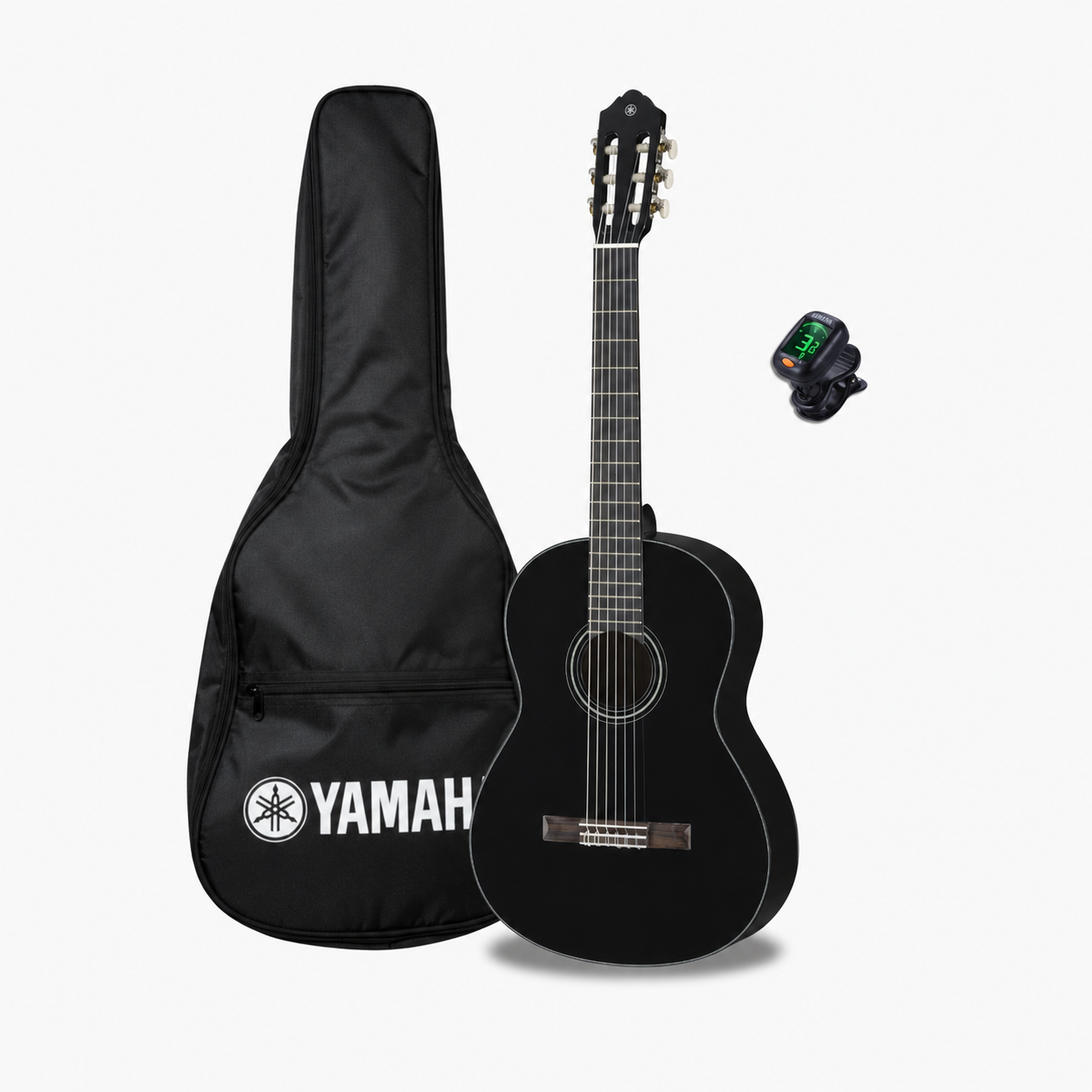 Yamaha C40bl Paquete Guitarra Acustica, Funda, Afinador