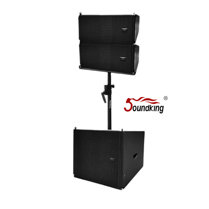 Torre Soundking con 2 Gl206a 1 subwoofer Gl206sa con Poste y Charola