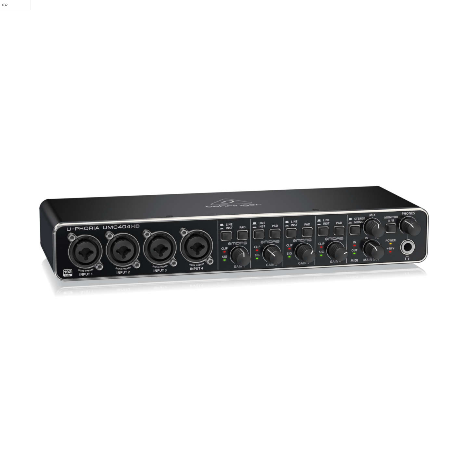 Behringer UMC-404HD USB Audio Interface 4x4