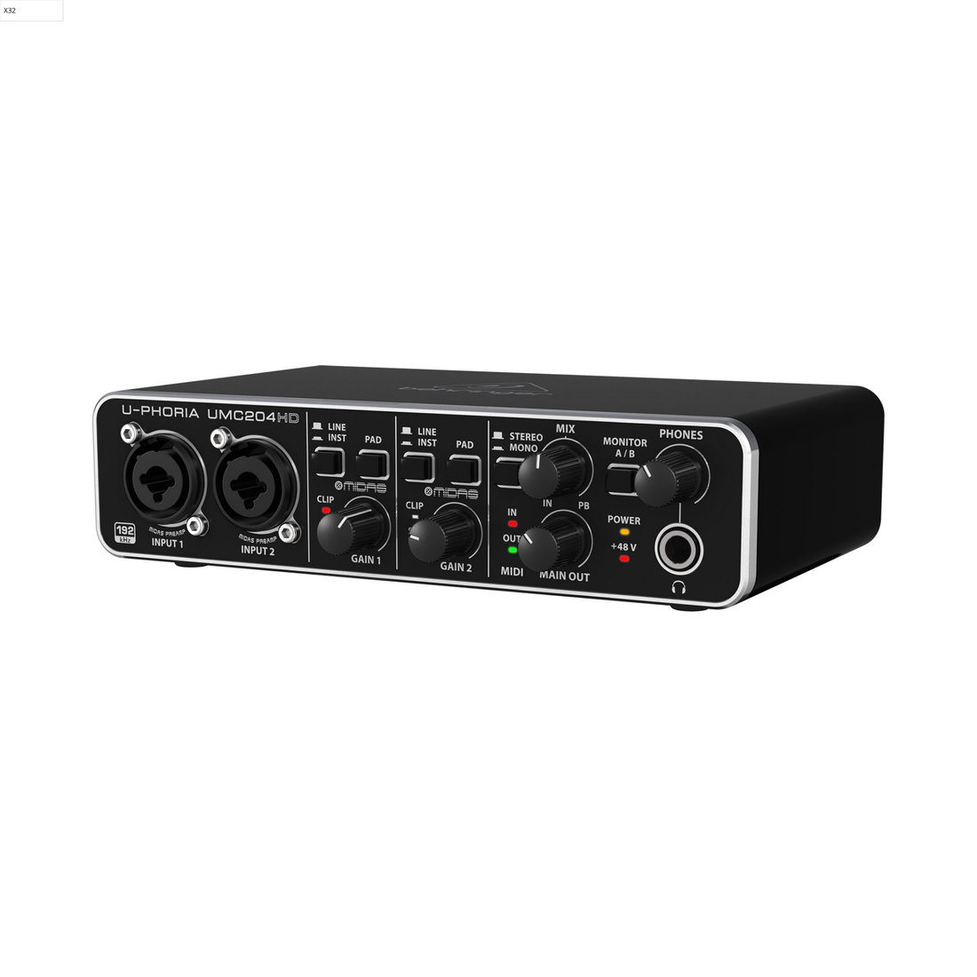 Behringer Umc-204hd USB Audio Interface 2x4