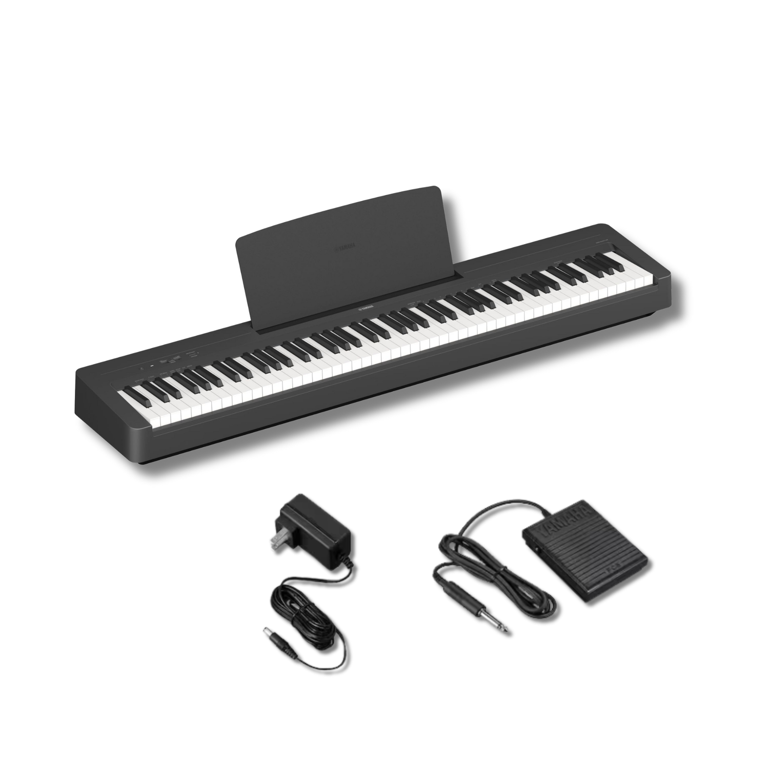 Yamaha P-145 – Piano digital portátil y liviano con teclado Graded Hammer Compact de 88 teclas y 10 voces instrumentales, color negro