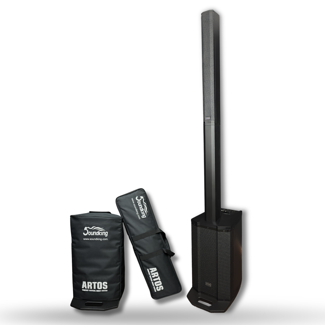 Soundking Artos 1200 Sistema Lineal de Audio 600w 4 Canales Bluetooth CON FUNDA