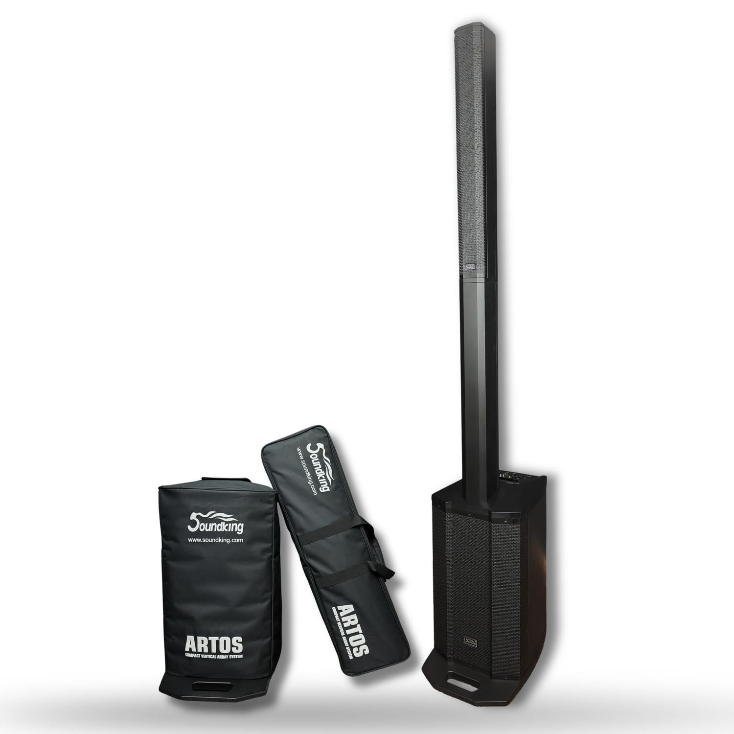 Soundking Artos 1200 Sistema Lineal de Audio 600w 4 Canales Bluetooth CON FUNDA