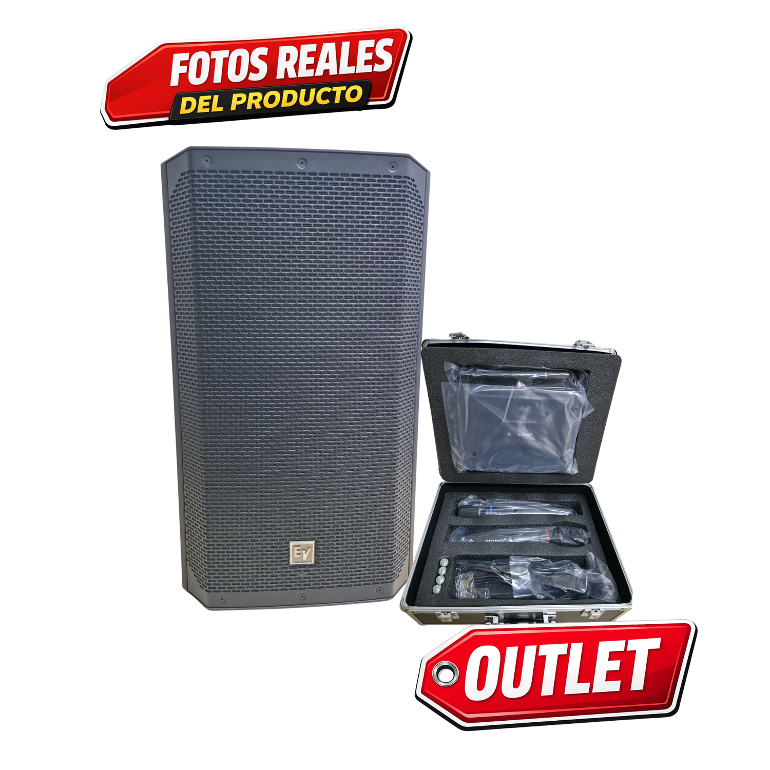 ELECTRO VOICE ELX20012P de 1200W RMS, Oferta Especial Outlet con micrófonos de Regalo