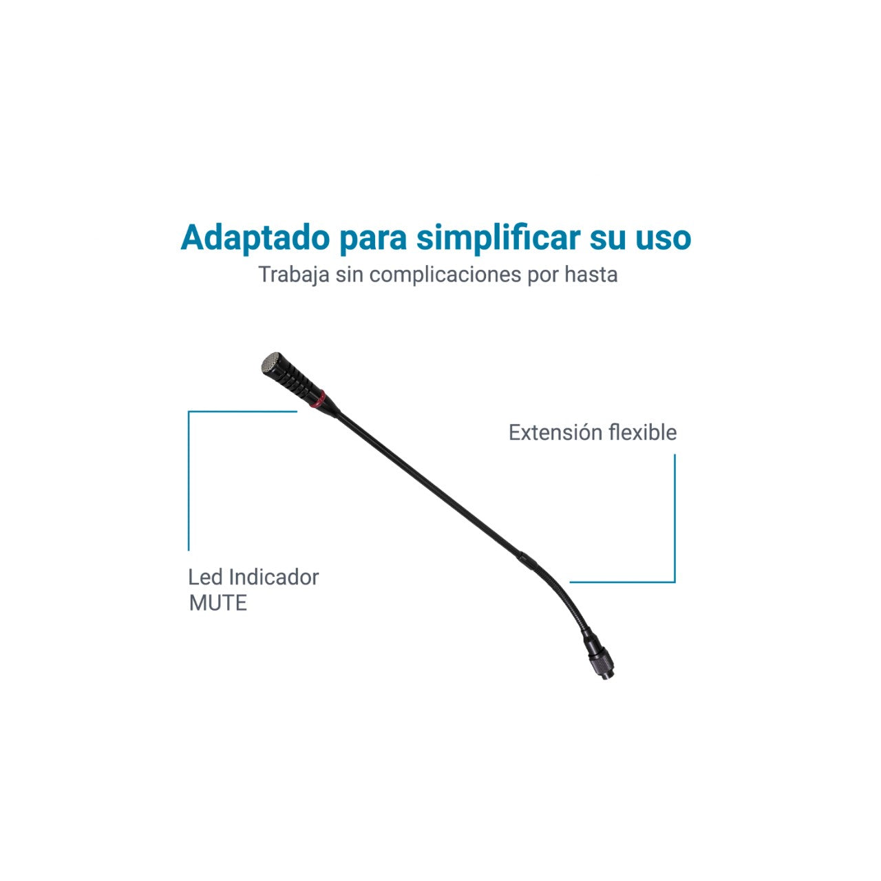 KRIEG GOOS-332 Stand micrófono TX recargable