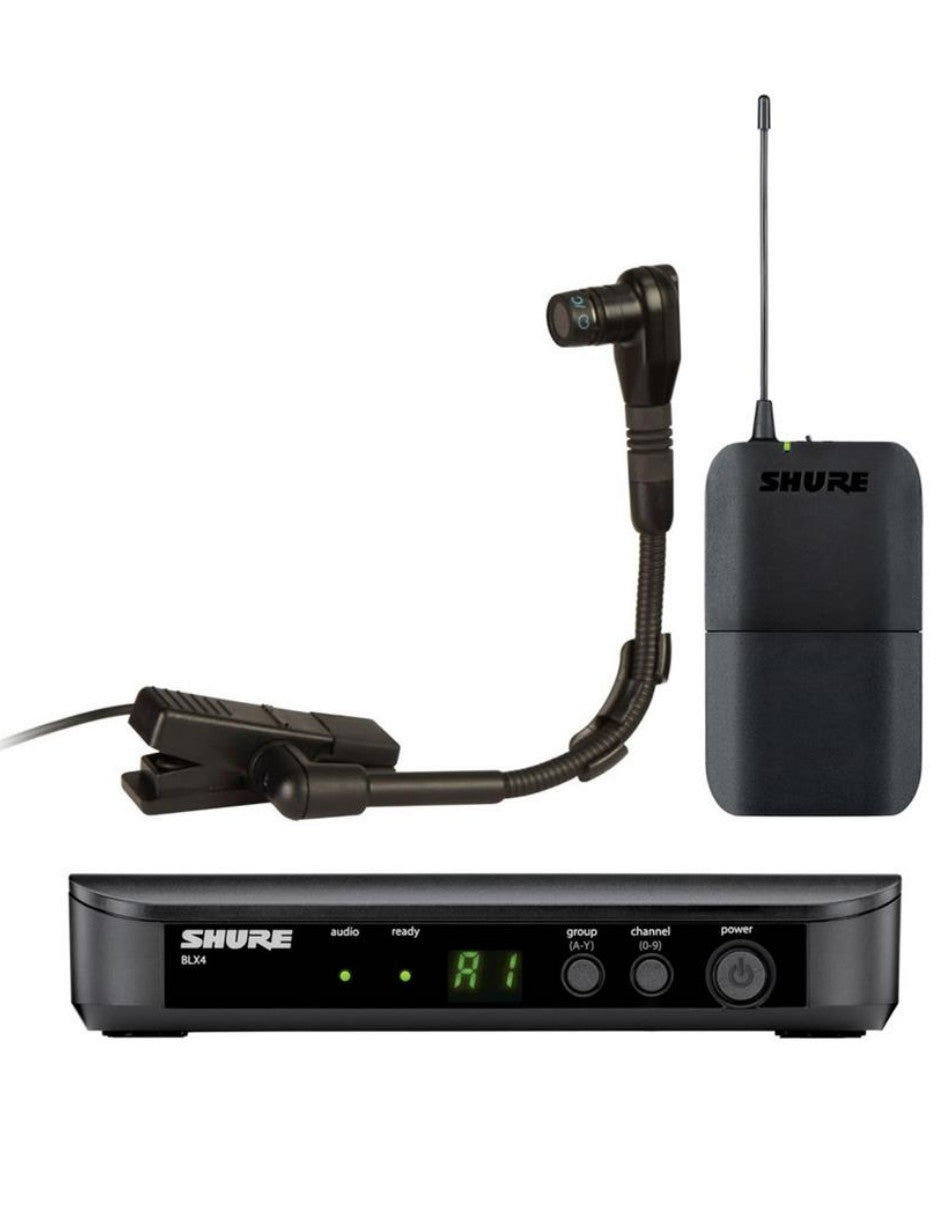 BLX14R/B98 Rack-Mountable Wireless Instrument System with Beta 98H/C Clip-On Gooseneck Microphone