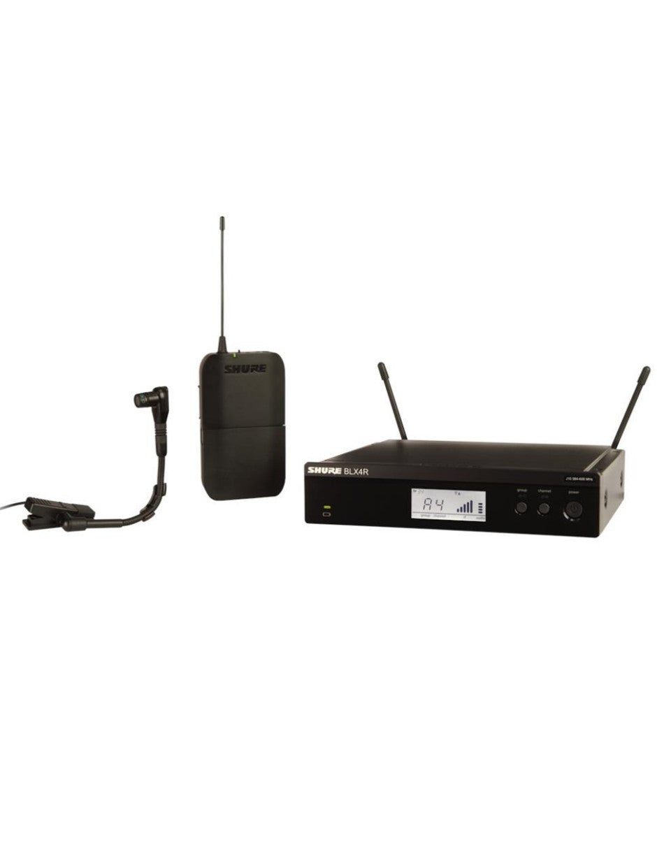 BLX14R/B98 Rack-Mountable Wireless Instrument System with Beta 98H/C Clip-On Gooseneck Microphone