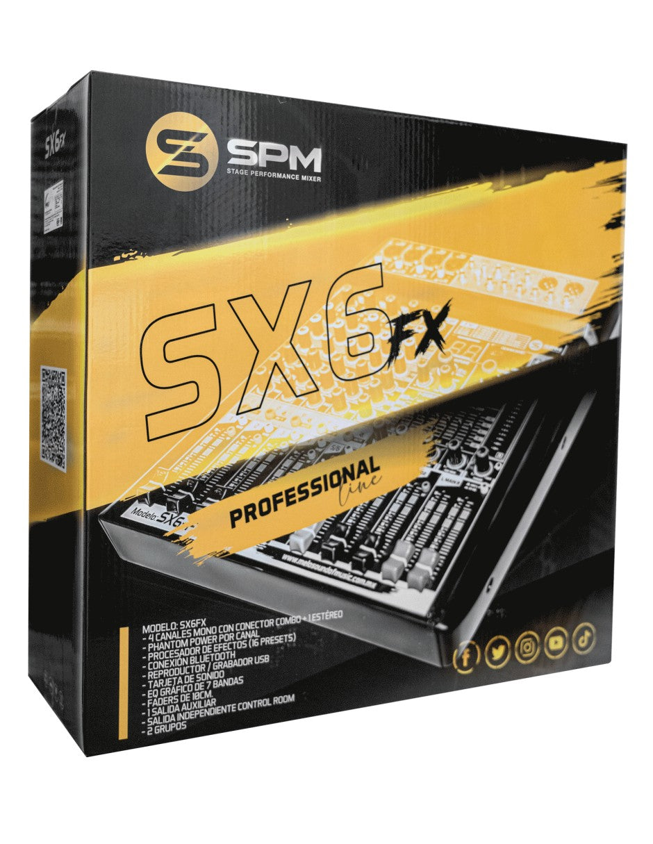 MELO SX6 FX CONSOLA ANALOGA DE 4 CANALES