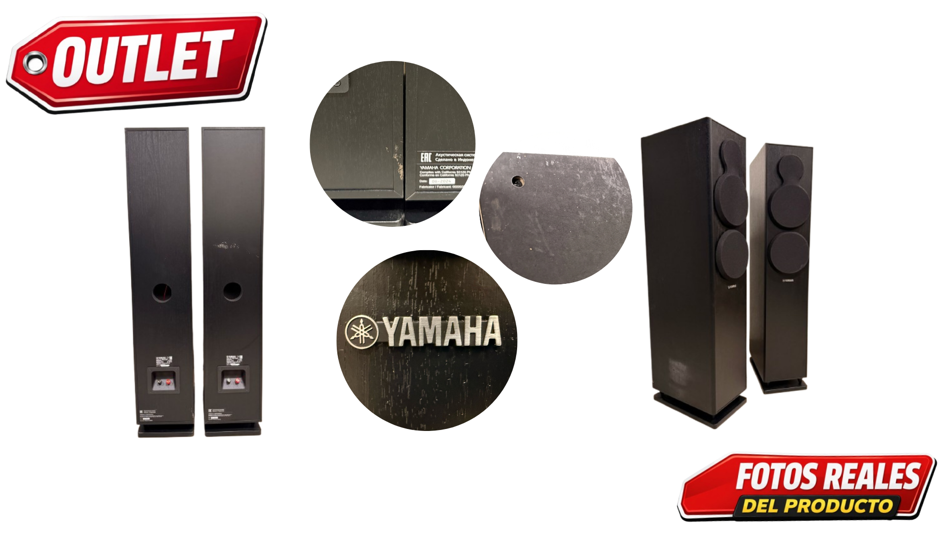 Yamaha NSF51BL ¡Bocinas de torre con sonido potente y elegante! – Oferta Especial Outlet