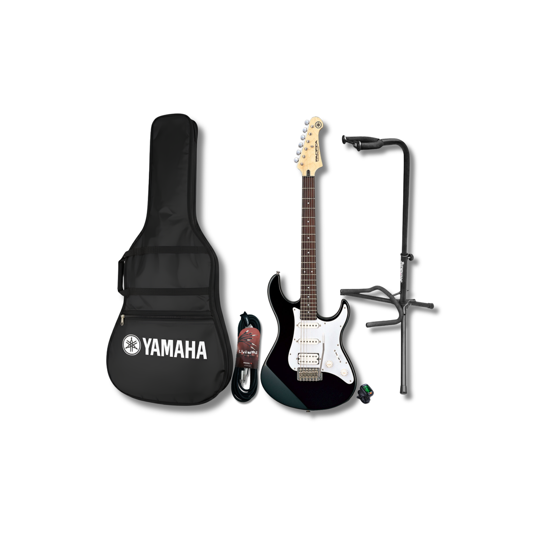Yamaha Pac012bl Guitarra Electrica con Funda, Base, Cable y Afinador