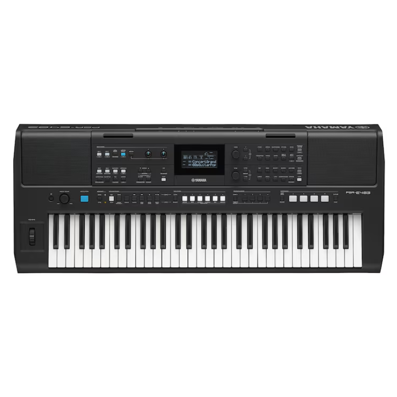 Yamaha Psr-e483 Teclado Para Solista 61 Teclas Touch Usb Negro