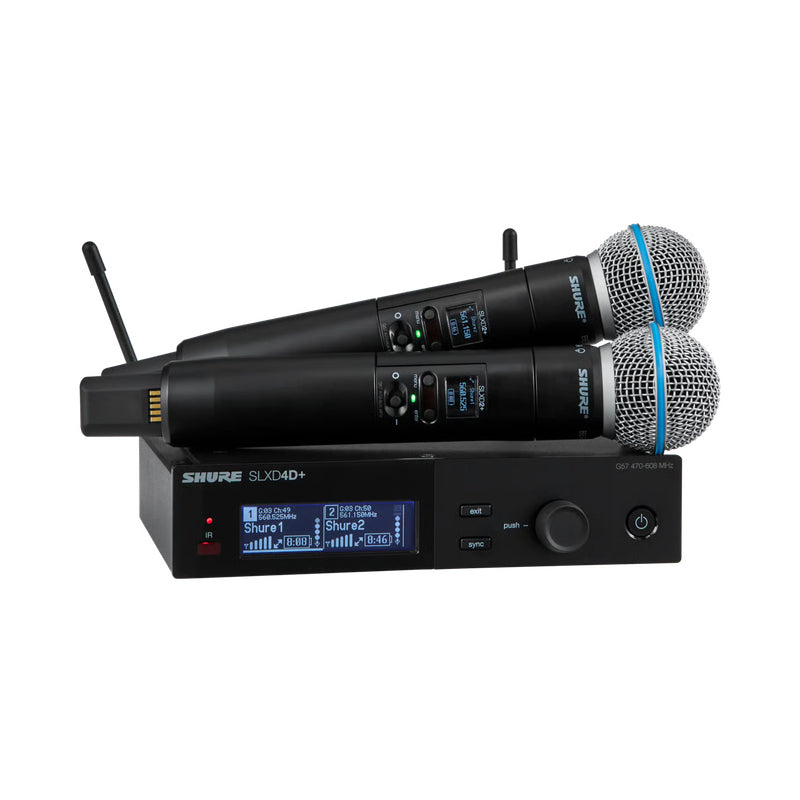 Sistema inalámbrico dual con 2 transmisores de mano SLXD2+/B58