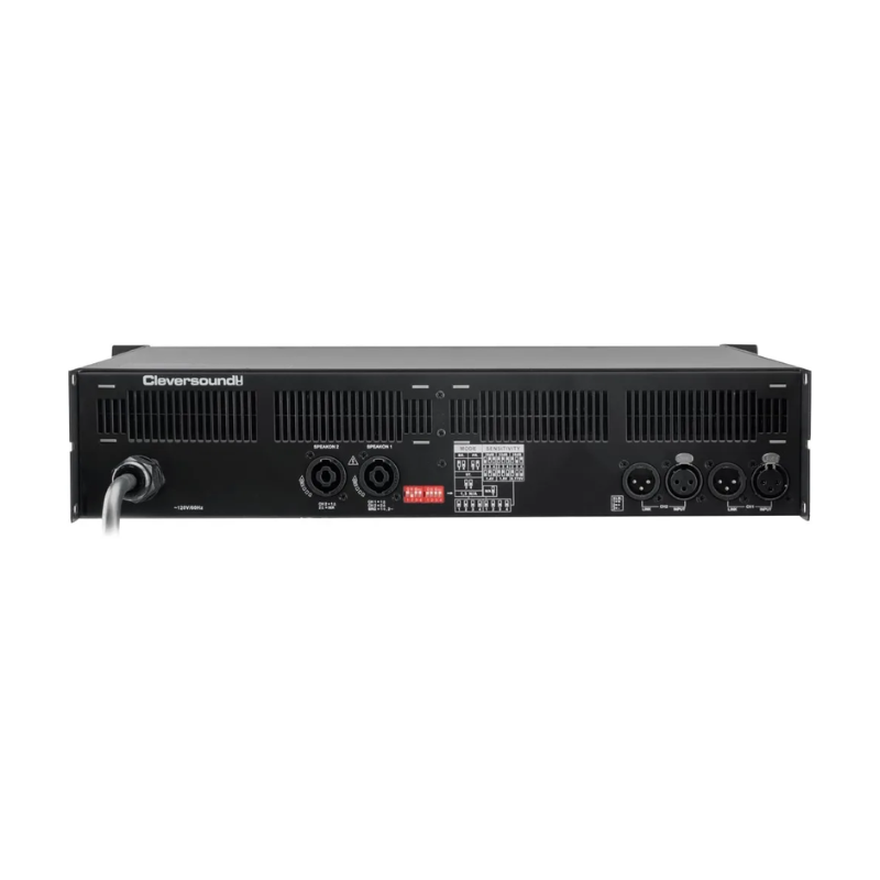 Amplificador Cleversound Xl-12000 Color Negro 6000 Watts Rms Negro 6000 W