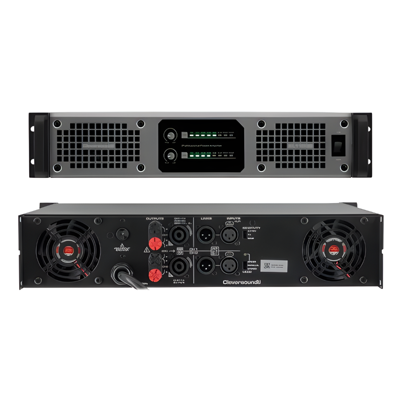 Amplificador Cleversound Xl 11000 A 4600w Por Canal A 2 Ohm Negro 2000 W