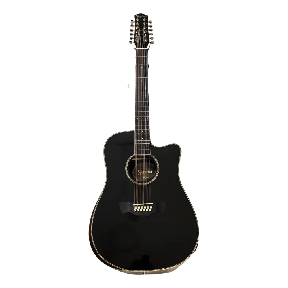 Tagima Sierreño Xii Guitarra Docerola Electroacústica Negro Negro Diestro Madera Técnica