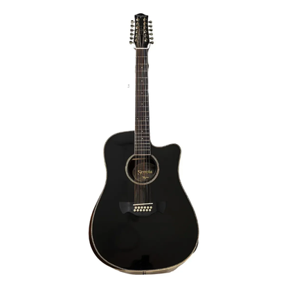 Tagima Sierreño Xii Guitarra Docerola Electroacústica Negro Negro Diestro Madera Técnica