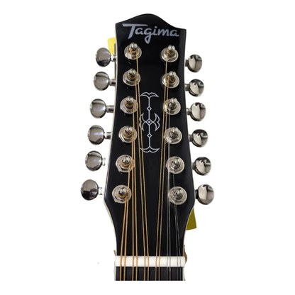 Tagima Sierreño Xii Guitarra Docerola Electroacústica Negro Negro Diestro Madera Técnica