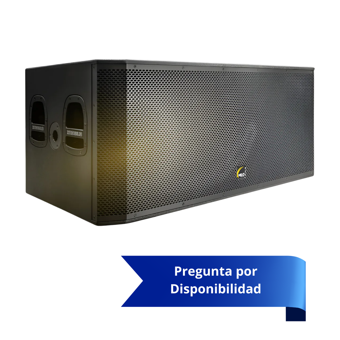 Melo Xm218sub Subwoofer Activo Doble 18 1200w Rms 133db Max Negro (Por Pedido)