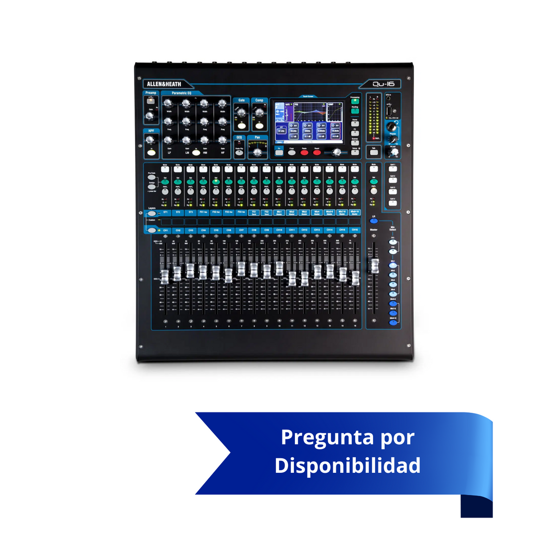 Allen & Heath QU-16 Mezcladora digital de 16 canales mono/3 en estereo (Por Pedido)