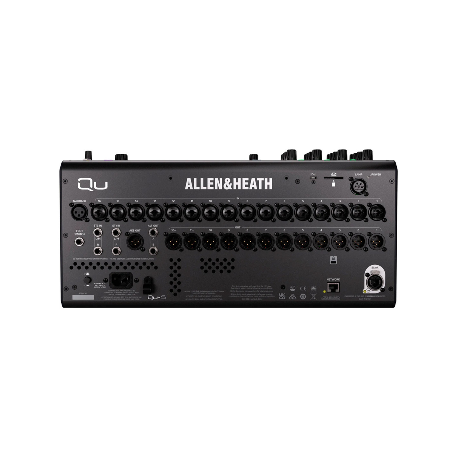 Mezcladora Digital Allen &amp; Heath Qu-5 Con 16 Preamps (Por Pedido)