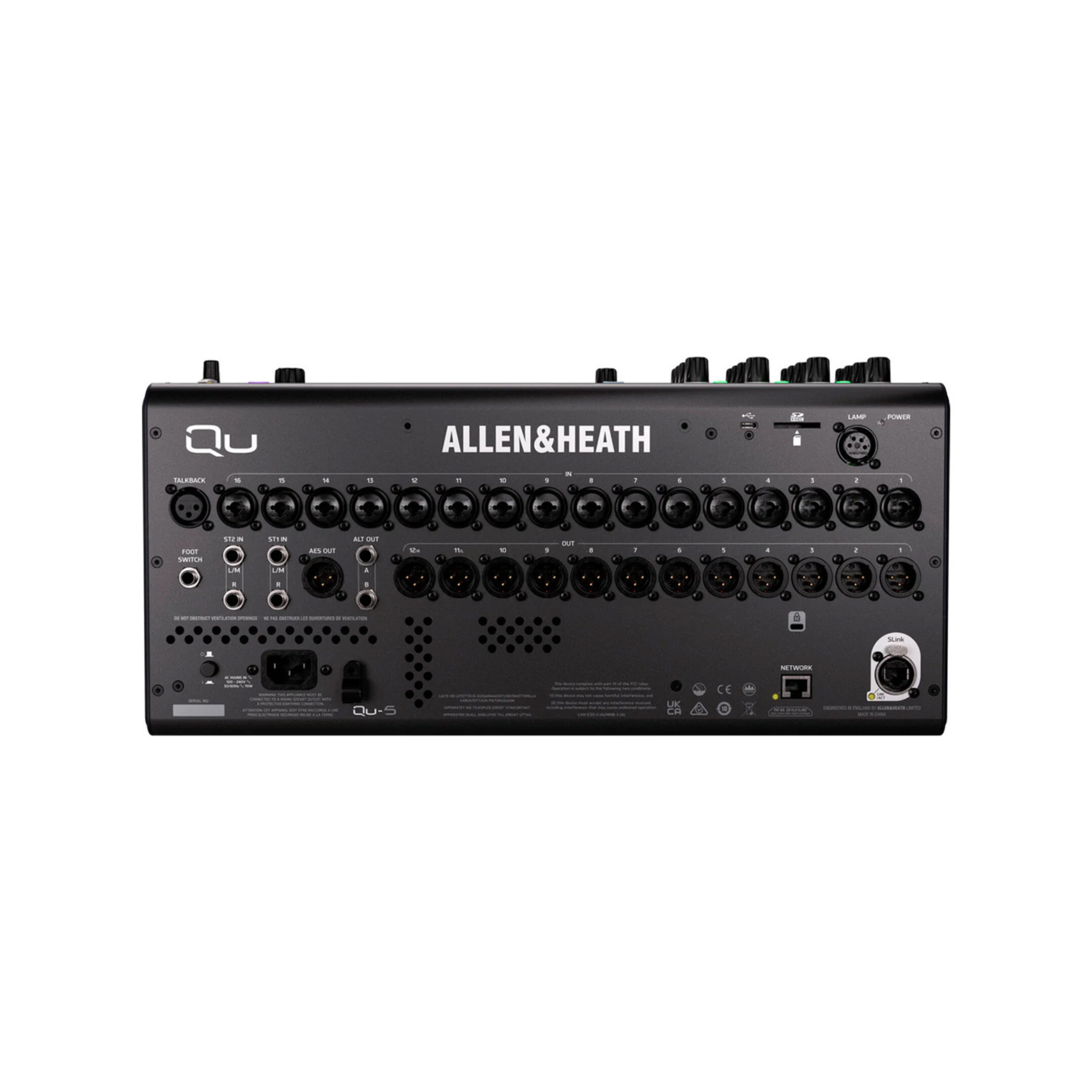 Mezcladora Digital Allen &amp; Heath Qu-5 Con 16 Preamps (Por Pedido)