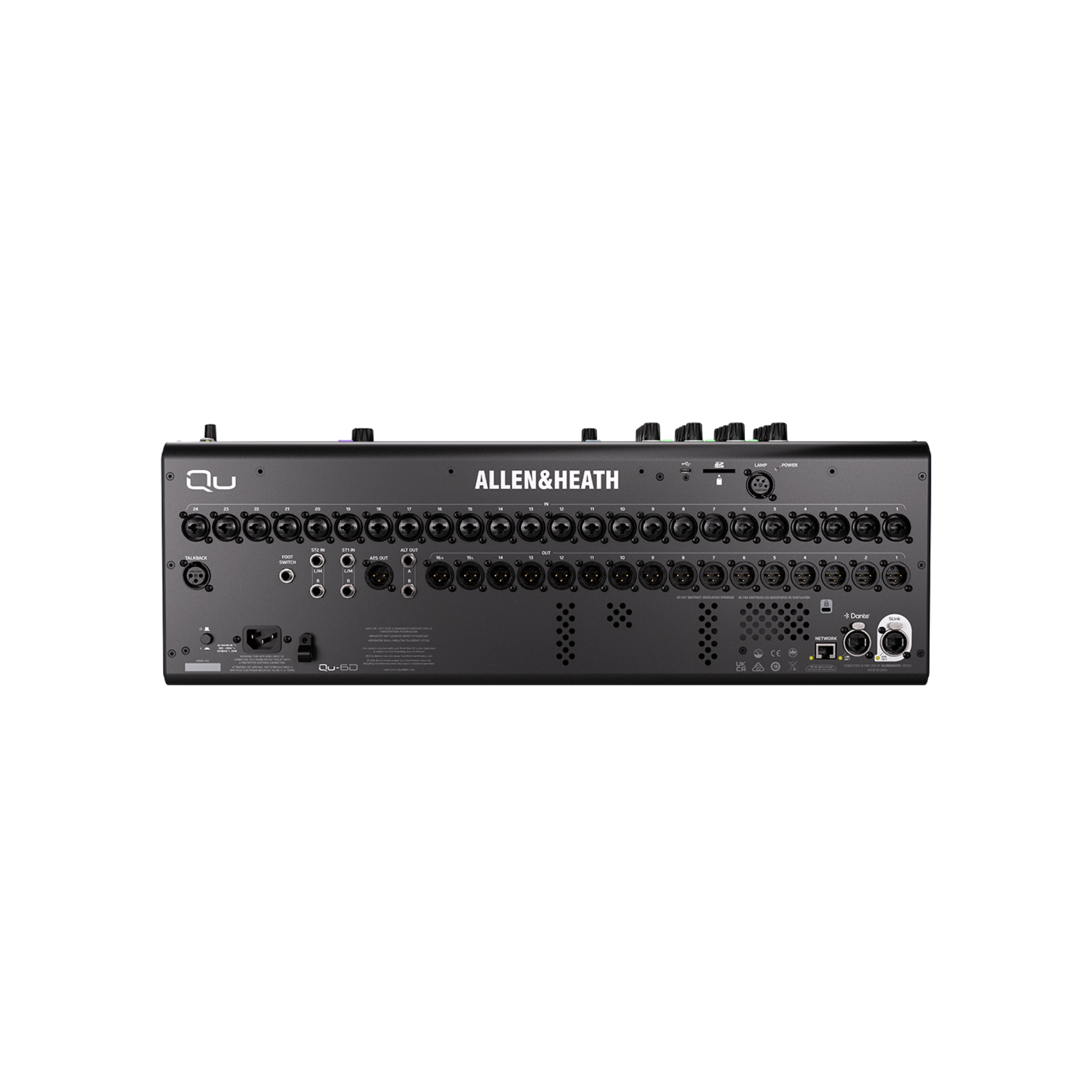 Mezcladora Allen &amp; Heath Digital Qu-6d Con Dante (Por Pedido)