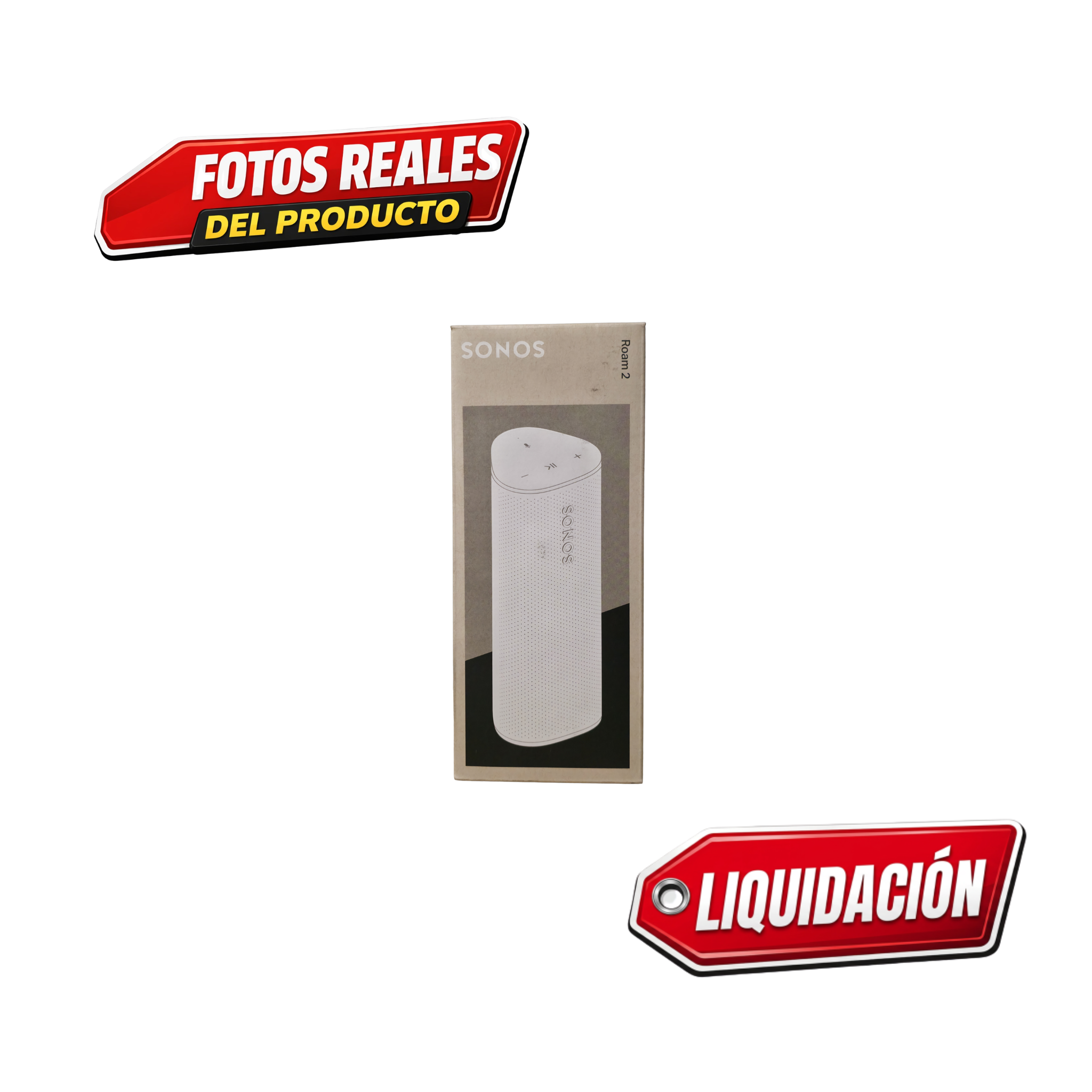 Bocina Inalámbrica Sonos ROAM2 color blanco, portátil, recargable *Oferta de liquidación*