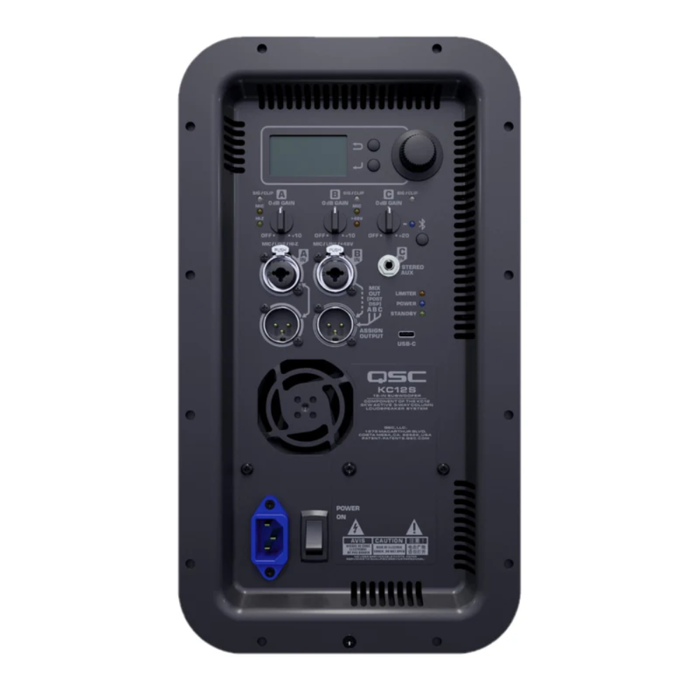 Sistema de Audios QSC KC12 en Color Negro