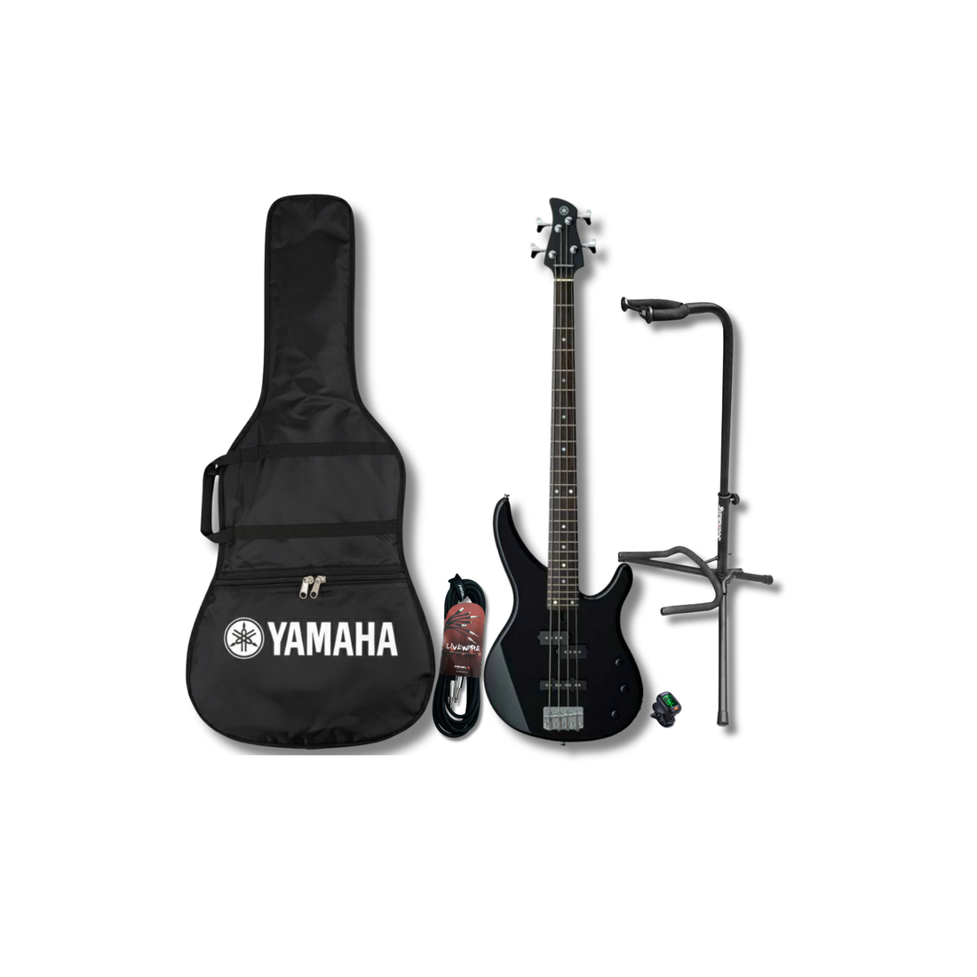 Yamaha Trbx174bl Paquete Completo Bajo Electrico, Funda, Base, Cable y Afinador de regalo
