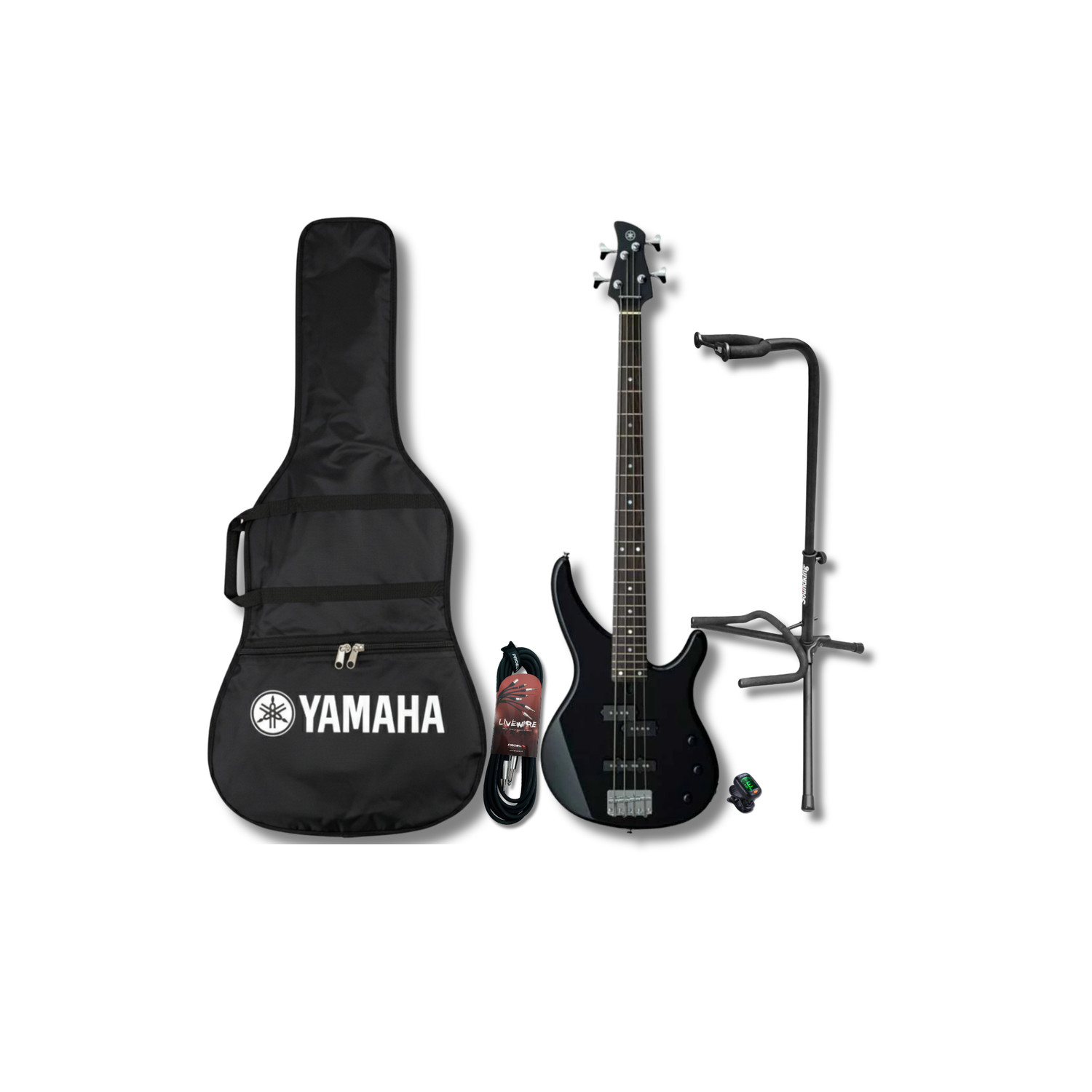 Yamaha Trbx174bl Paquete Completo Bajo Electrico, Funda, Base, Cable y Afinador de regalo