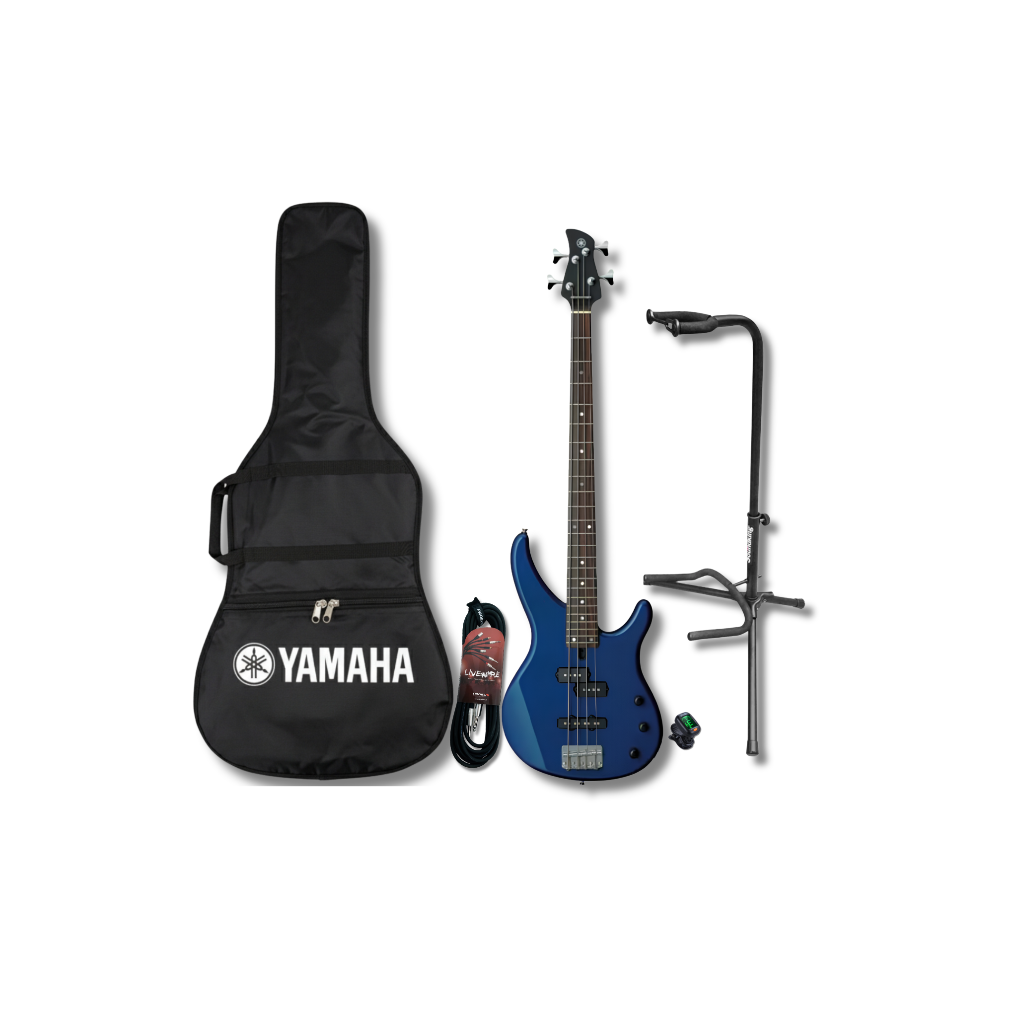 Yamaha Trbx174dbm Paquete Completo Bajo, Funda, Base, Cable y Afinador de regalo