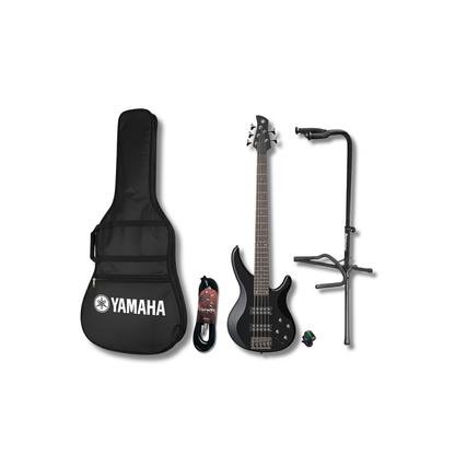 Yamaha Trbx305bl Bajo de 5 cuerdas con Funda, Base, Cable y afinador de regalo