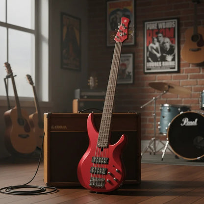 Yamaha TRBX305CAR Bajo de 5 cuerdas con Funda, Base, Cable y afinador de regalo