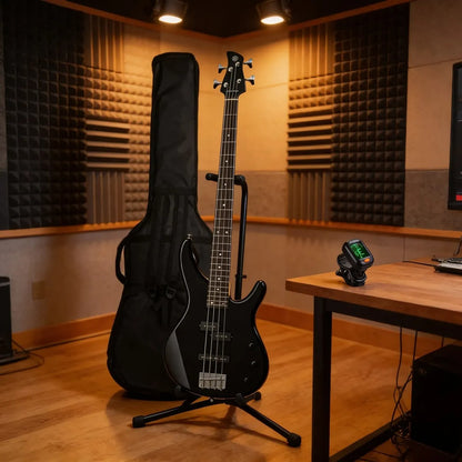 Yamaha Trbx174bl Paquete Completo Bajo Electrico, Funda, Base, Cable y Afinador de regalo