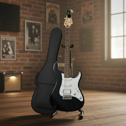 Yamaha Pac012bl Guitarra Electrica con Funda, Base, Cable y Afinador