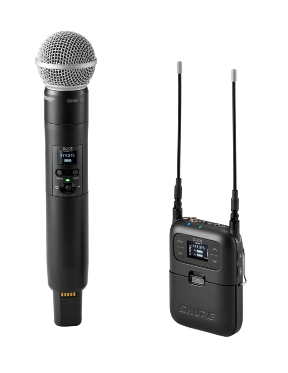 SHURE SLXD25-SM58-G58 Microfono Inalambrico Digital Portatil