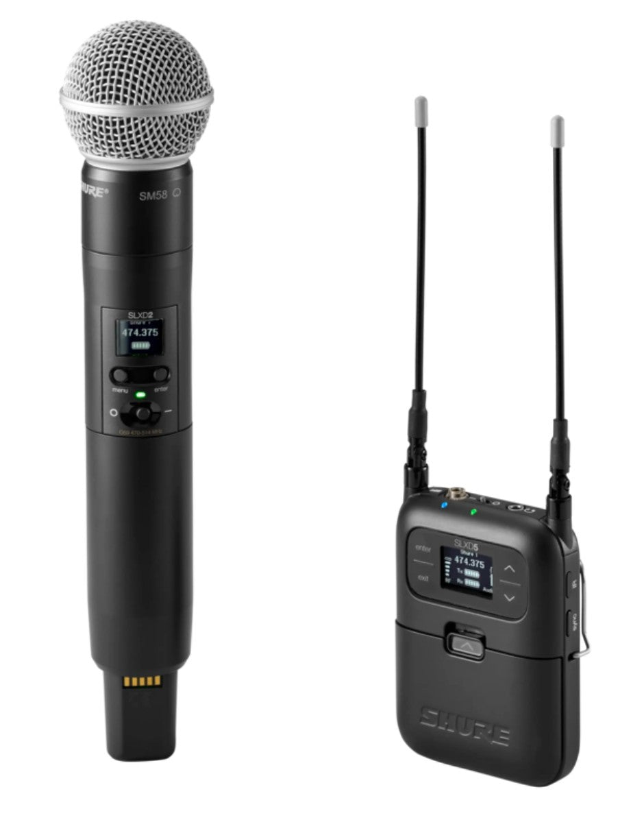 SHURE SLXD25-SM58-G58 Microfono Inalambrico Digital Portatil