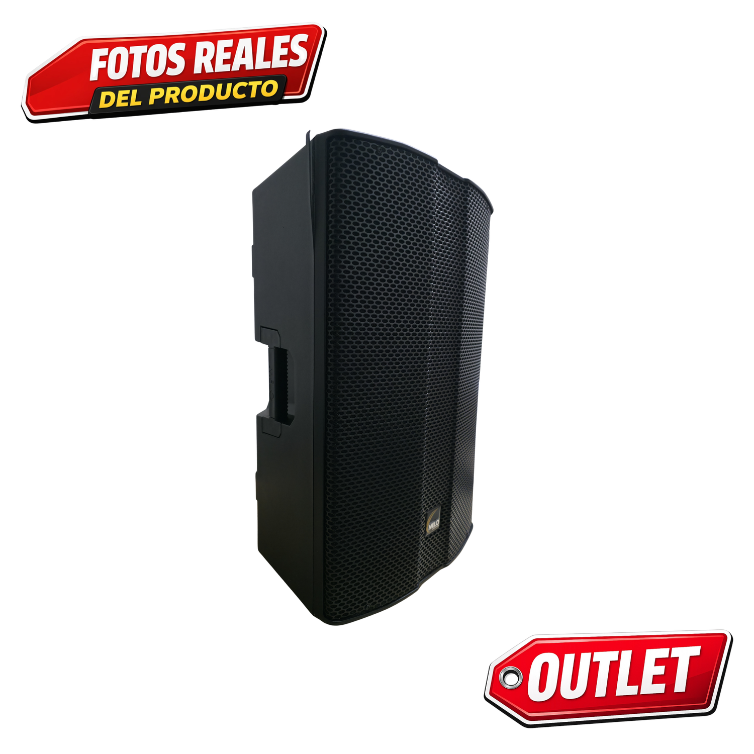 Bafle Activo MELO Modelo XM15B de 15¨ Pulgadas incluye sistema de Microfonia, oferta especial Outlet