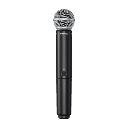 Wireless system with SHURE BLX24/SM58 handheld microphone for vocals 