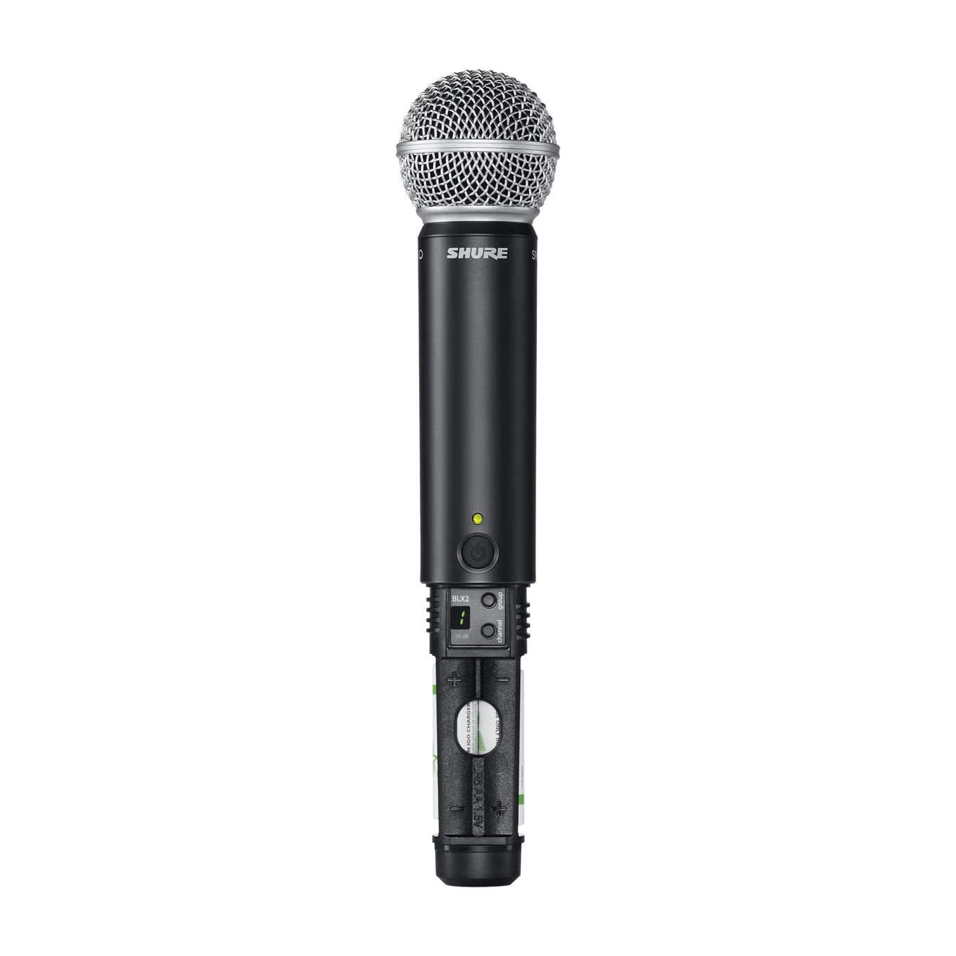 Wireless system with SHURE BLX24/SM58 handheld microphone for vocals 